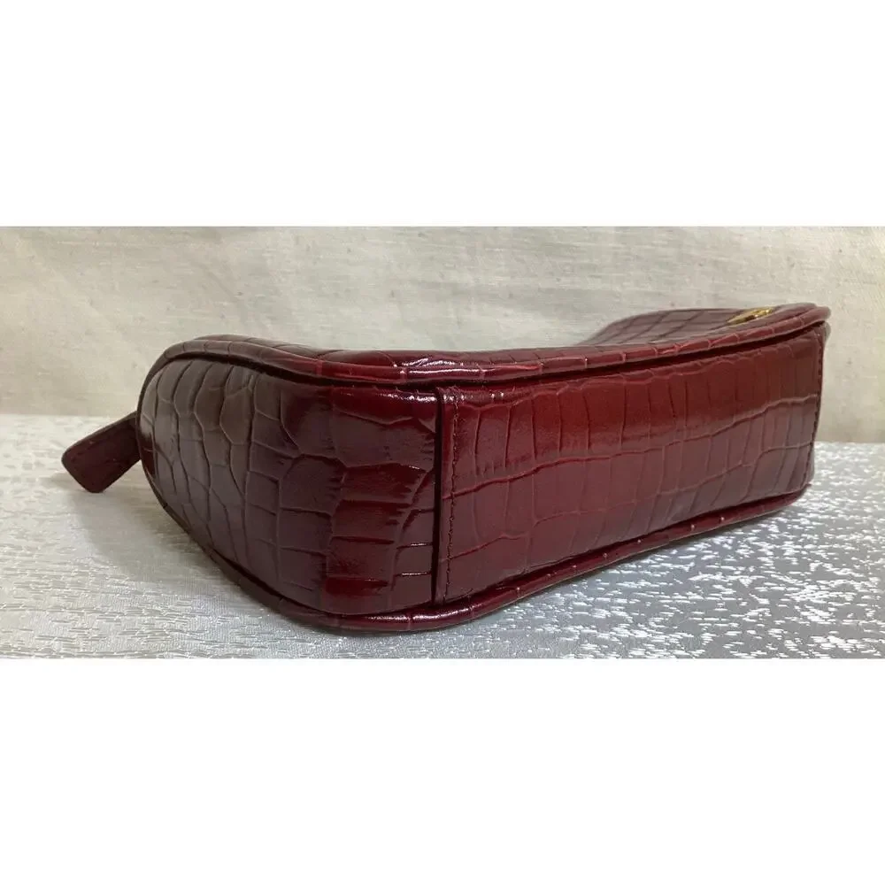 Etienne Aigner cosmetic bag croc embossed